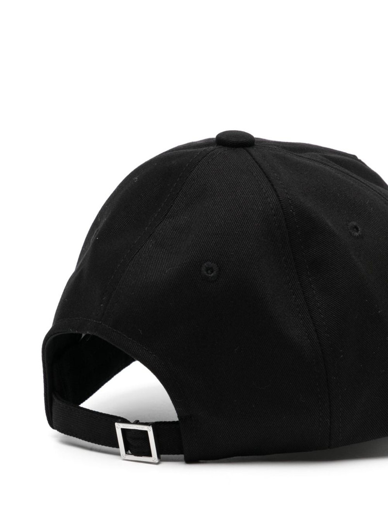 Wooyoungmi logo-embroidered cotton cap outlook