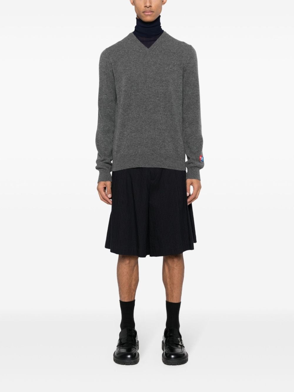 x the Artist Invader pixelated-appliqué jumper - 2