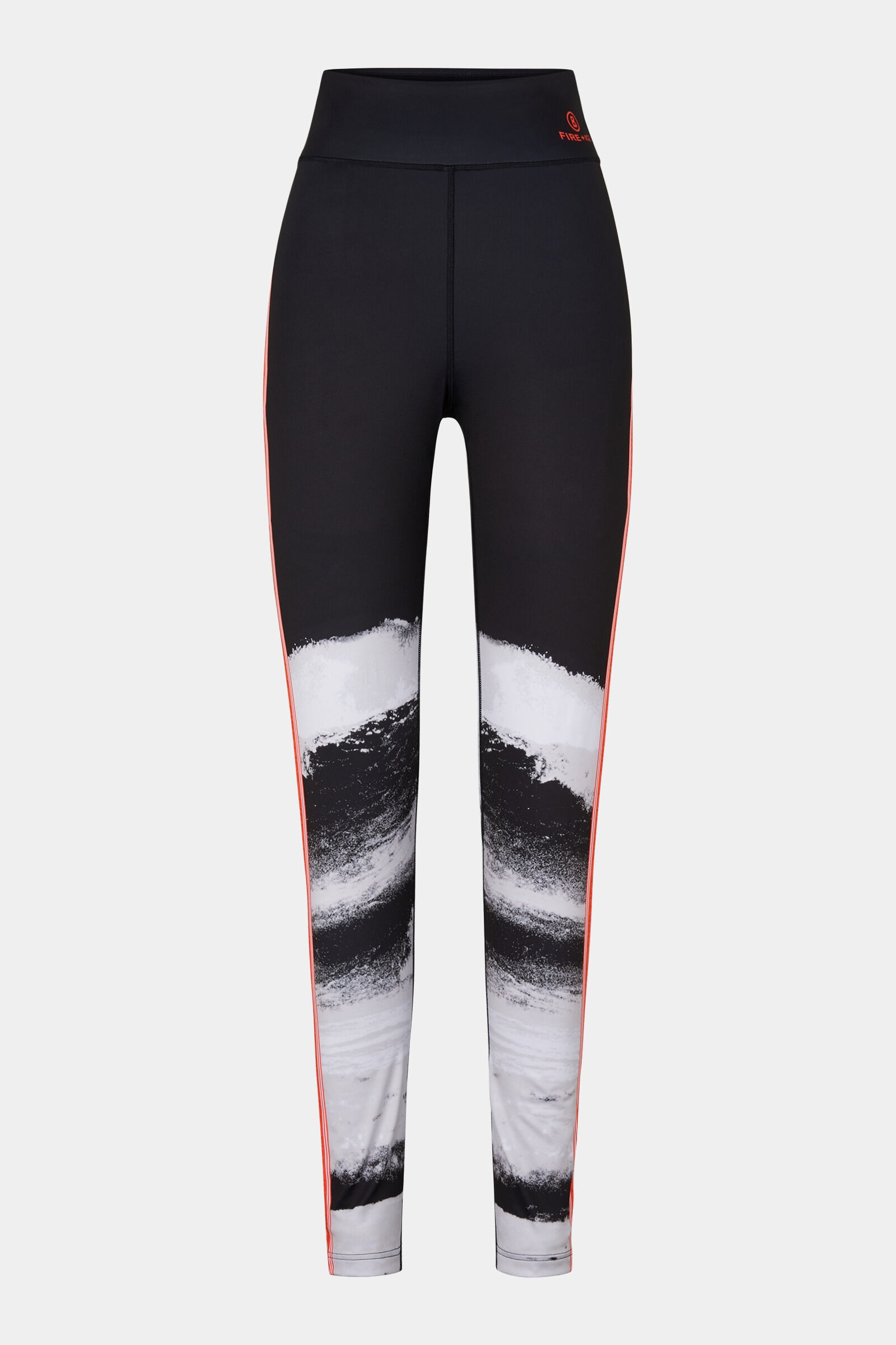 Christin Tights in Black/White/Orange - 1