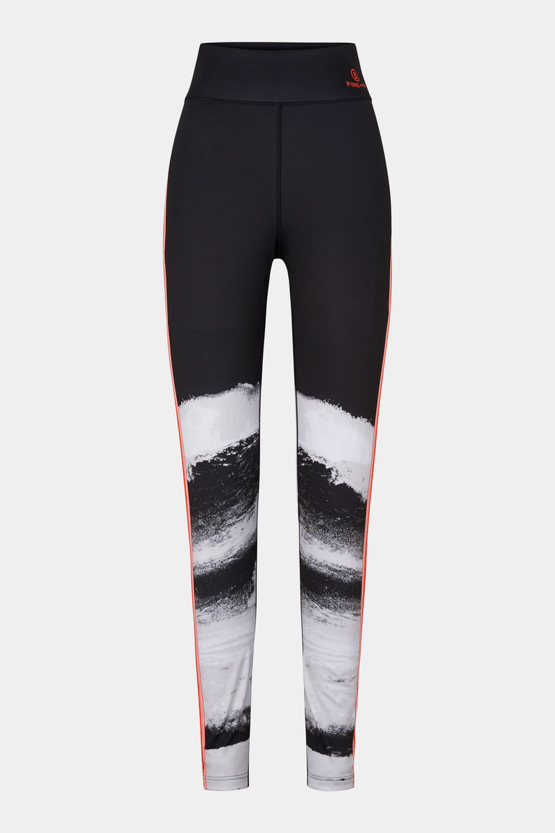 Christin Tights in Black/White/Orange 1