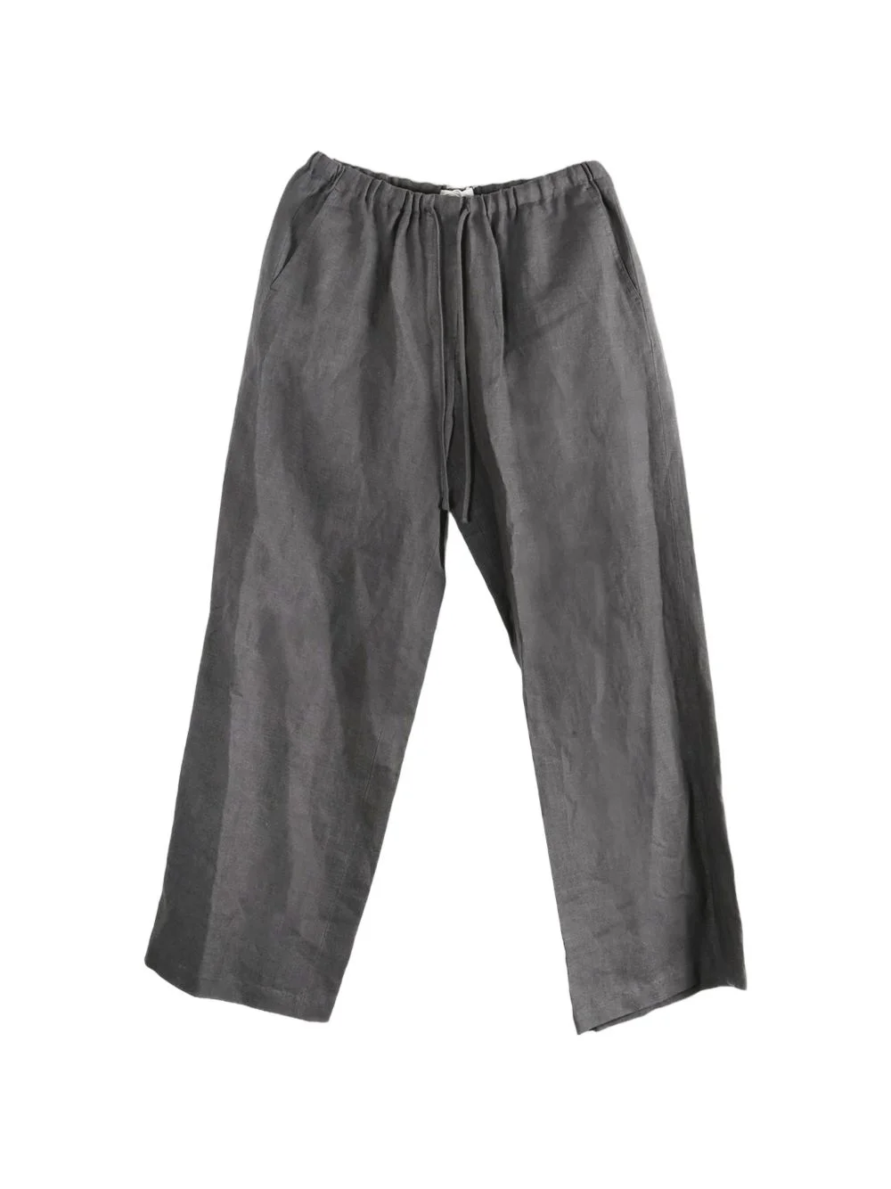 drawstring-waist wide-leg trousers - 1