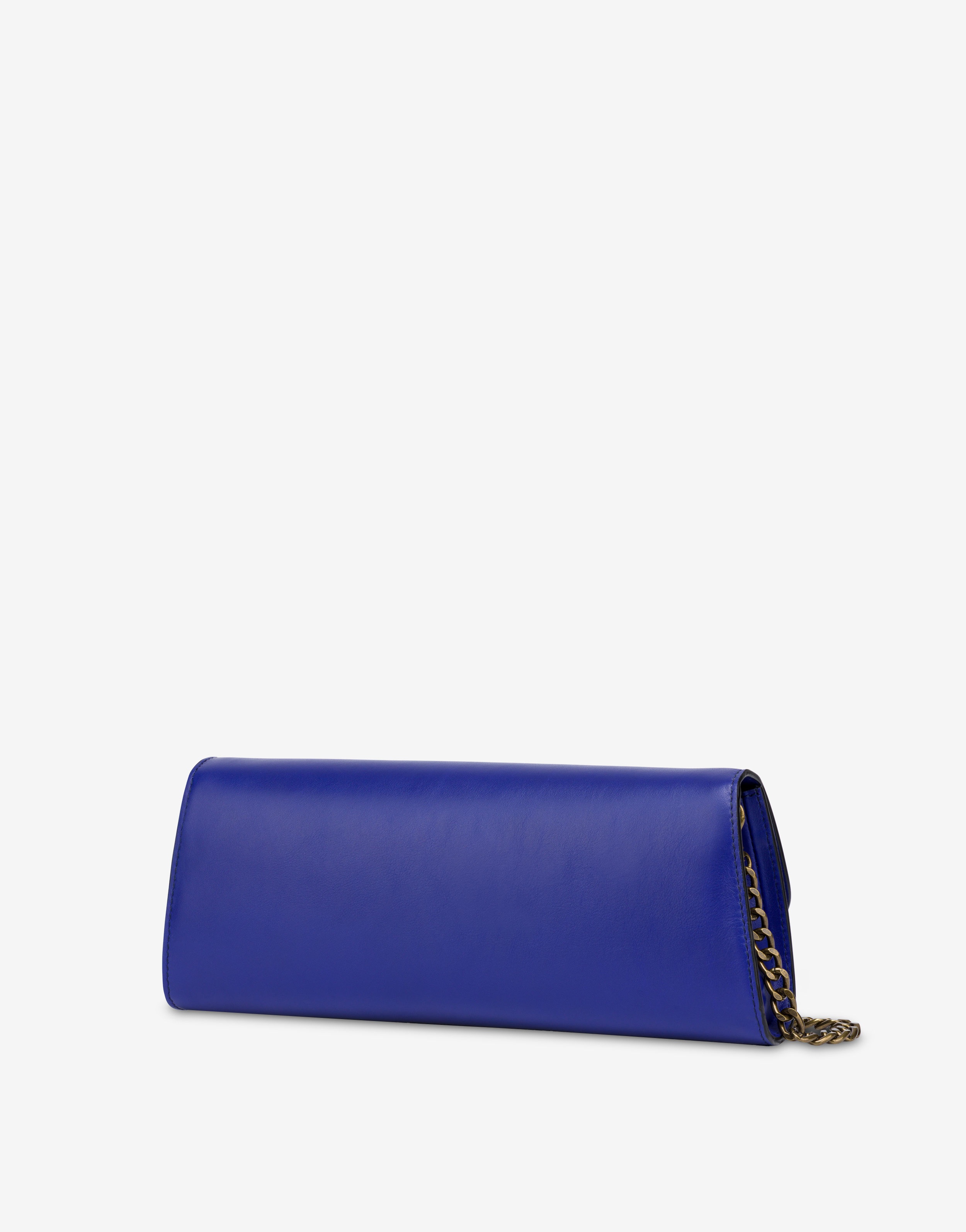 NAPPA LEATHER BAROQUE LOCK CLUTCH - 2