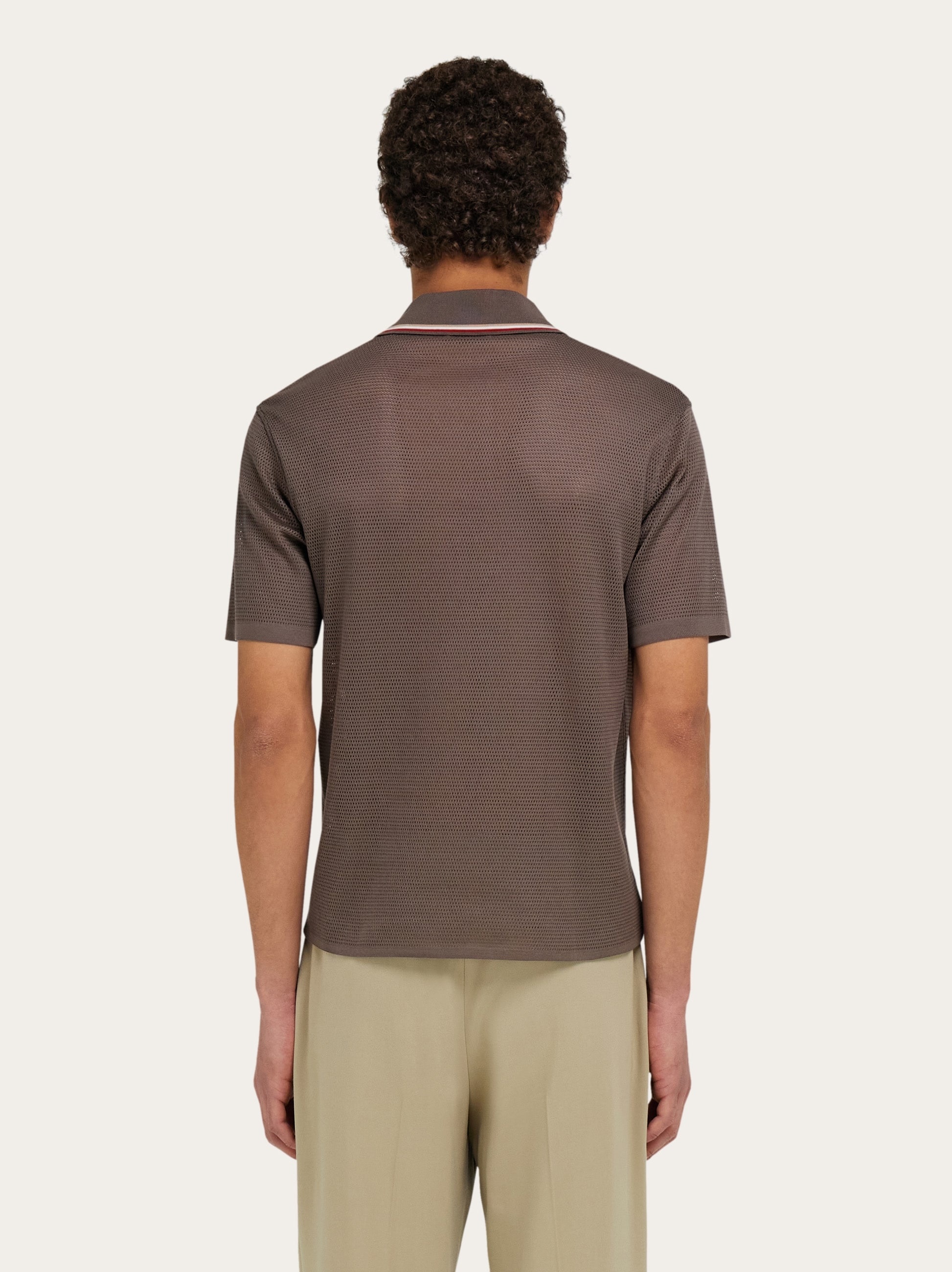Polo with embroidered signature - 3