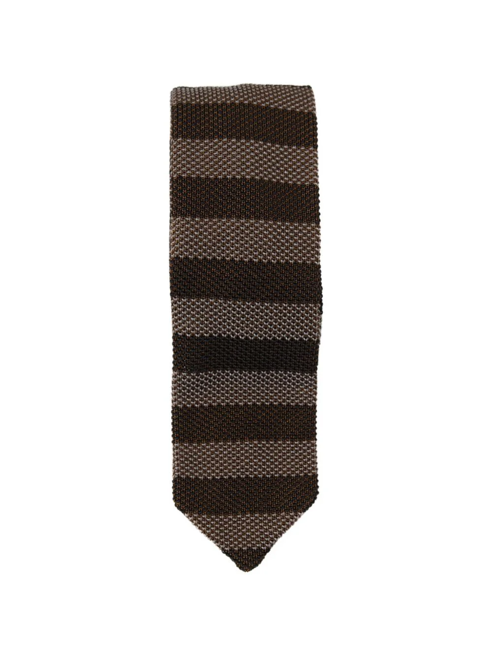 striped knitted tie - 1