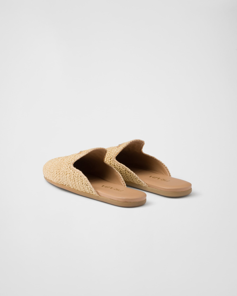 Woven fabric mules 4