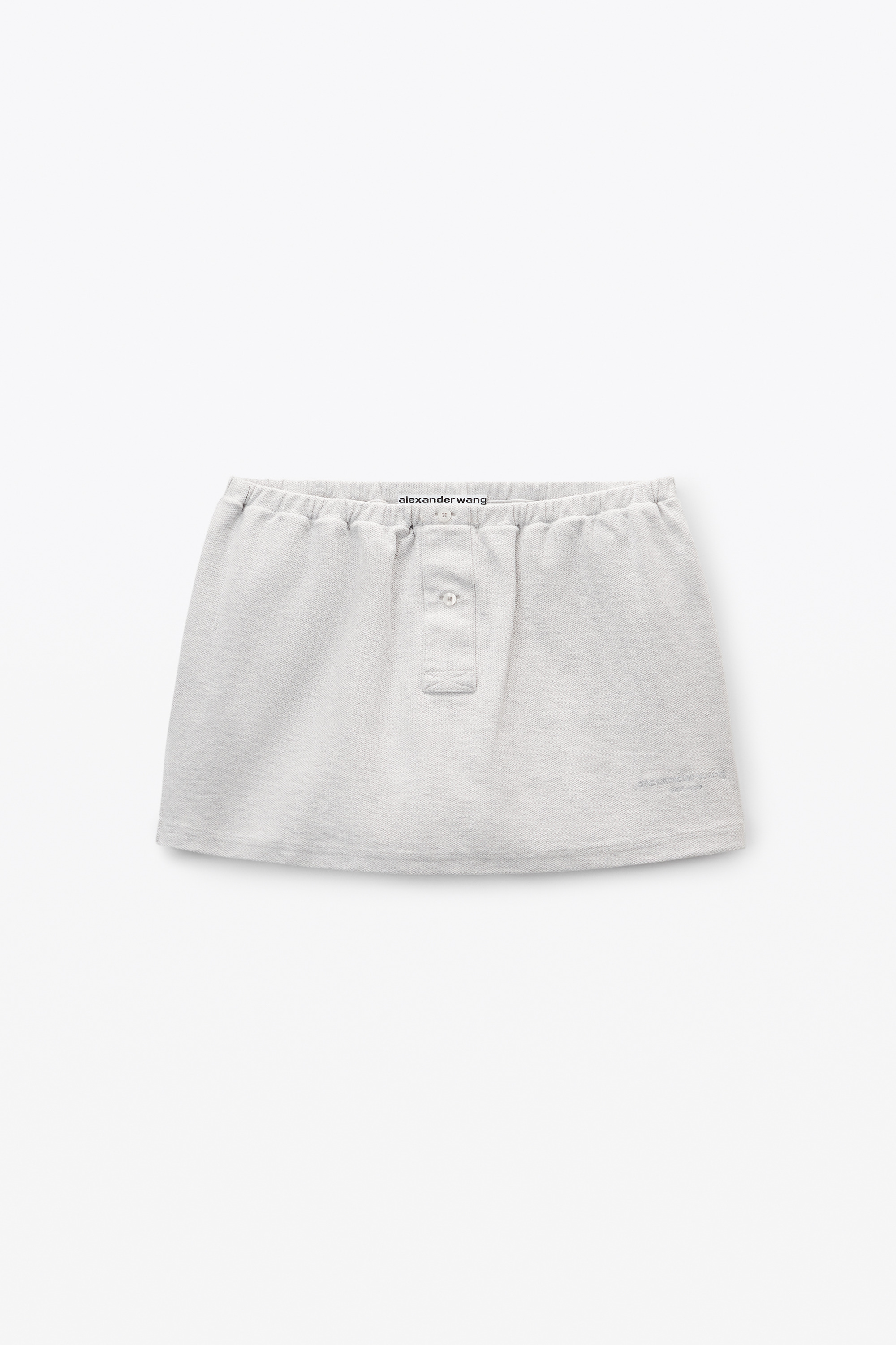 light grey deconstructed miniskirt - 1