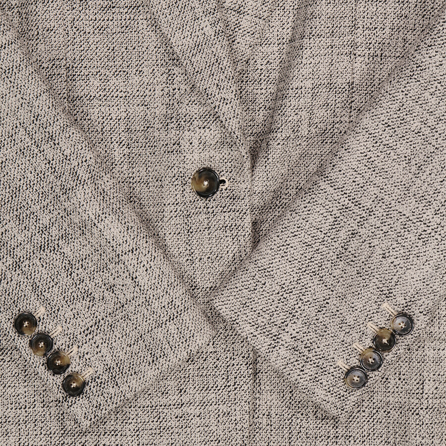 Stella McCartney Ladies Beige Single-Breasted Wide Blazer - 8