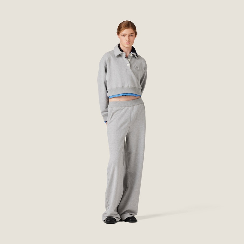 Miu Miu Cotton fleece pants outlook