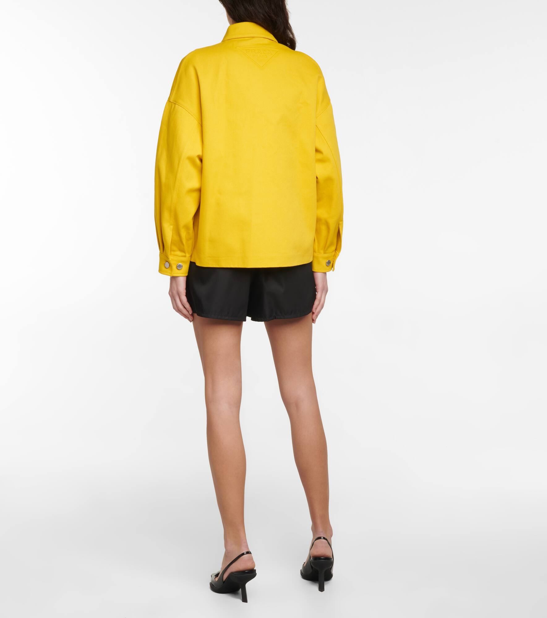 Oversized cotton twill jacket - 3