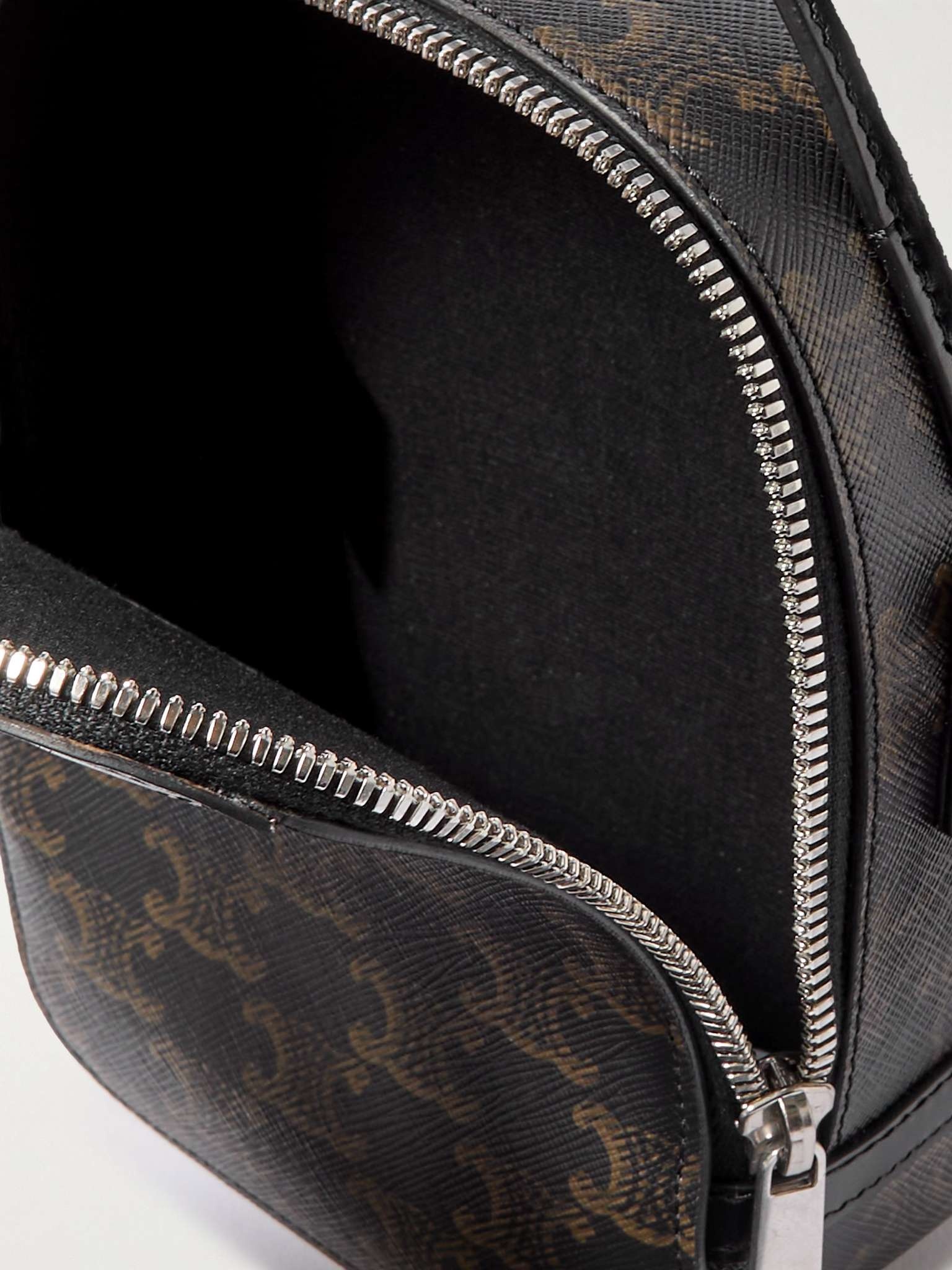 Camera Triomphe Leather-Trimmed Printed Coated-Canvas Messenger Bag - 5