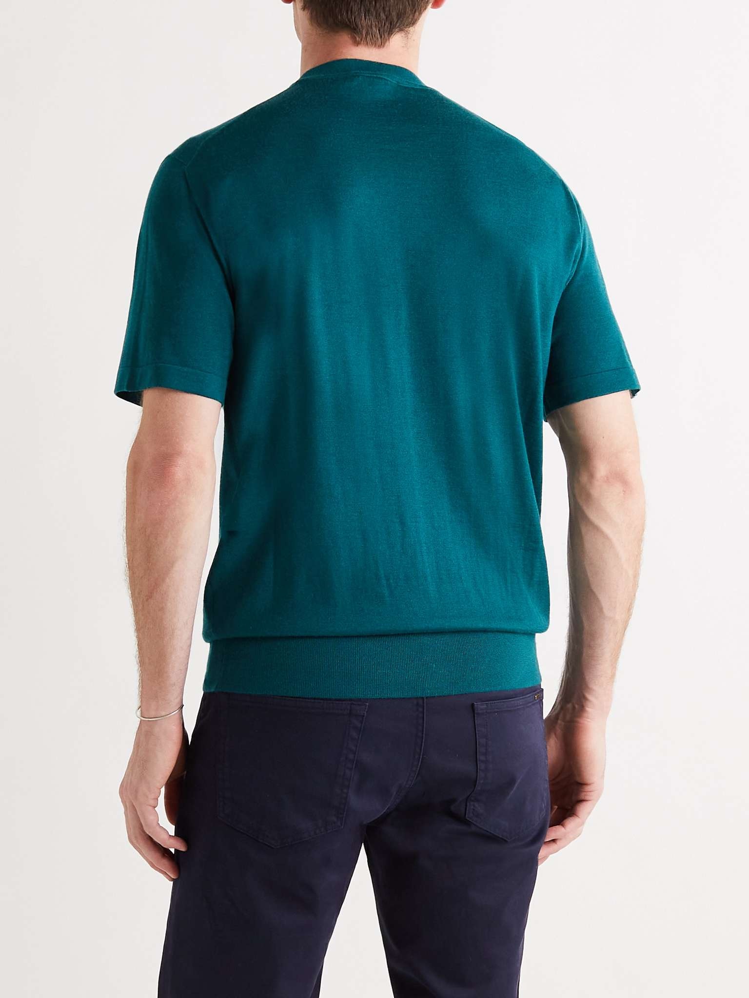 Cashmere and Silk-Blend T-Shirt - 4