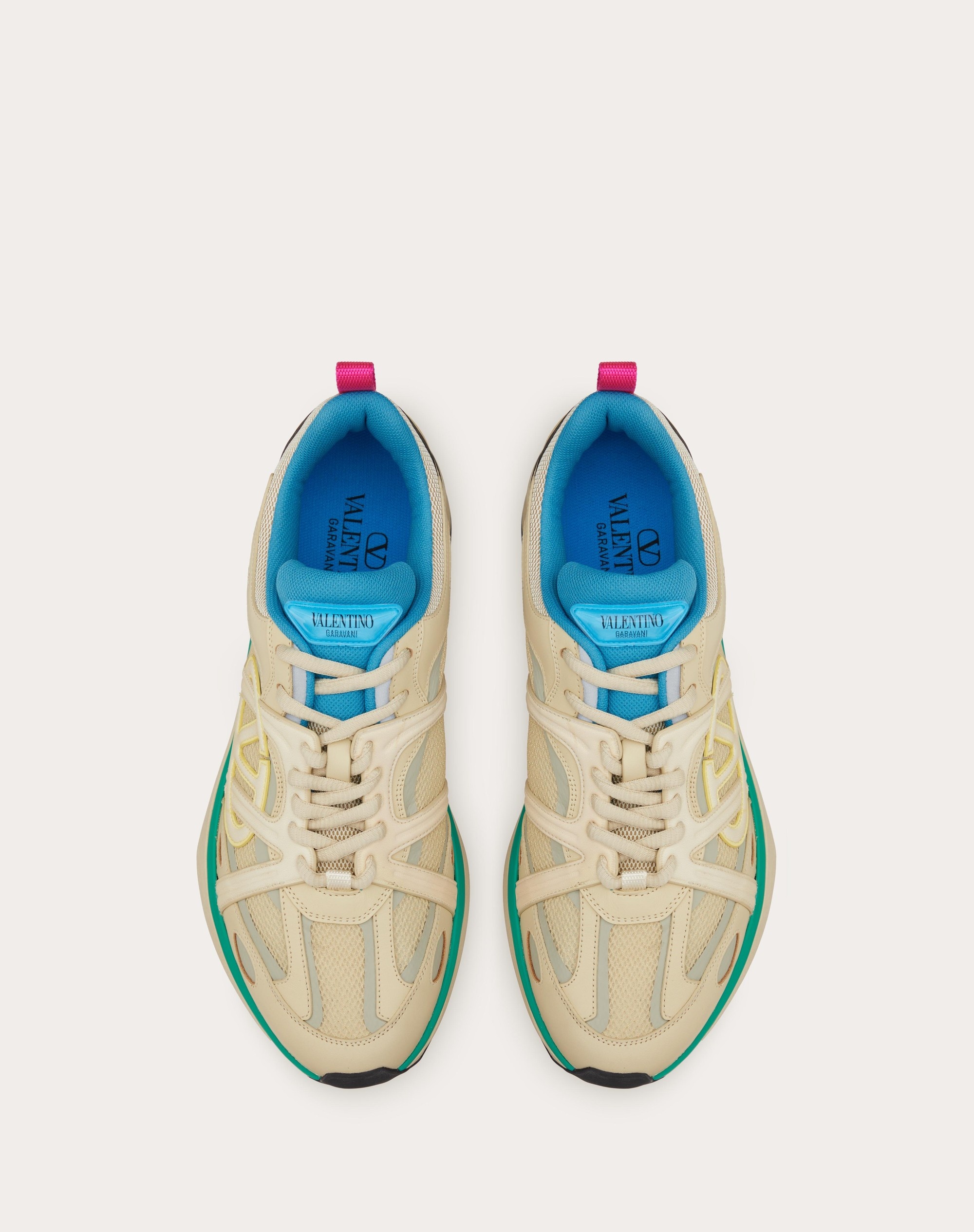 【VALENTINO】VLOGO EASYJOGレザロートップスニーカー（関税込） Vlogo Easyjog Low-top Sneaker In Calfskin And Fabric for Man