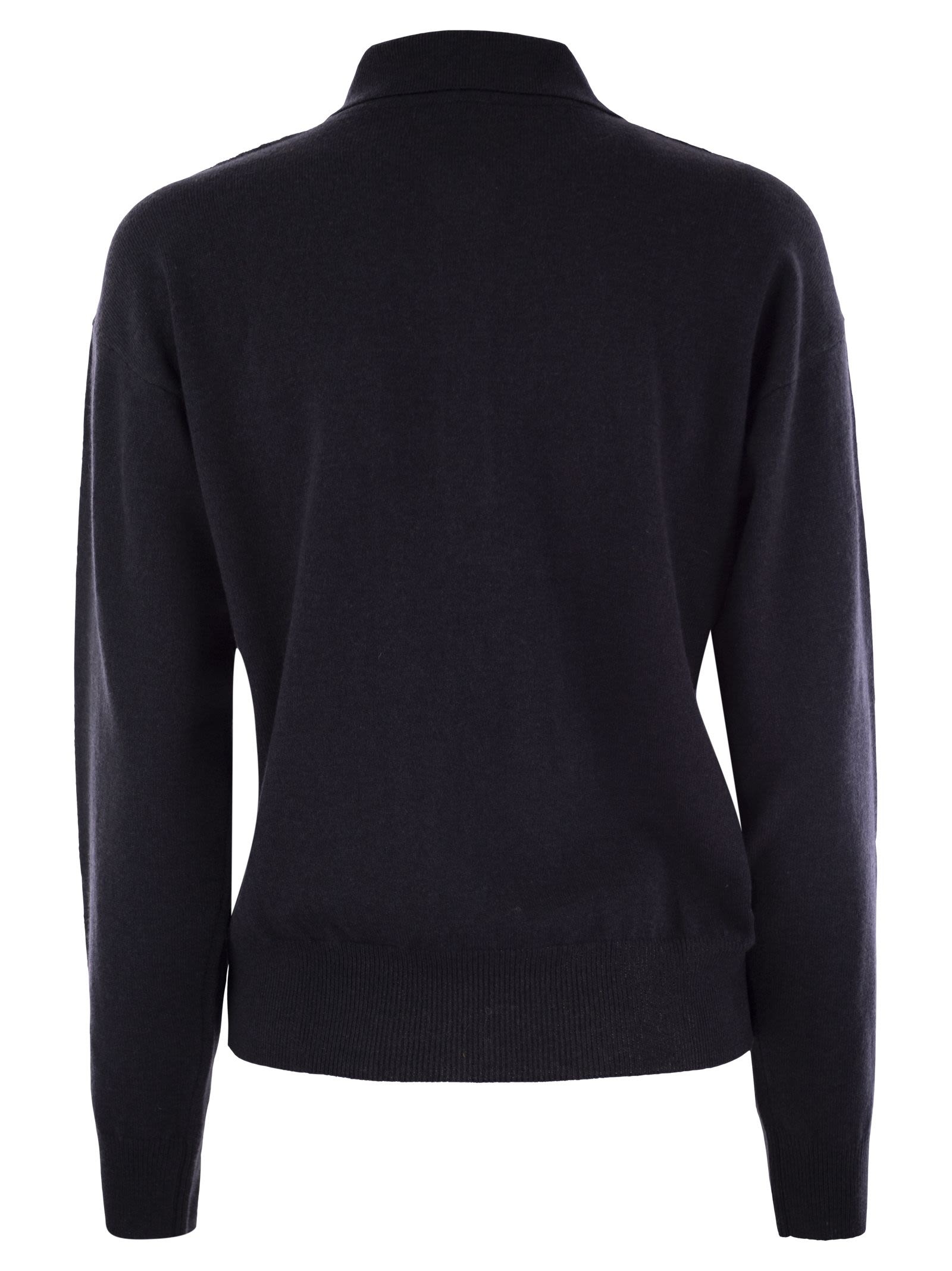 Peserico - Peserico Women Virgin Wool, Silk And Cashmere Tricot Sweater - 2
