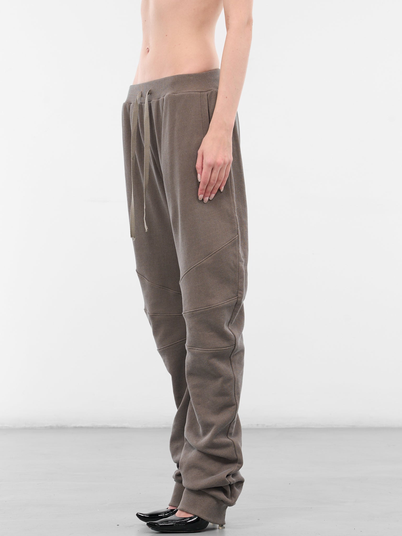 Beige Relaxed Paneled Circular Sweatpants - 2