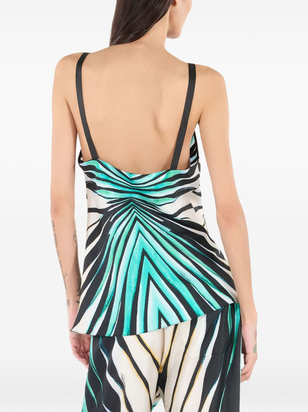 silk printed top - 5