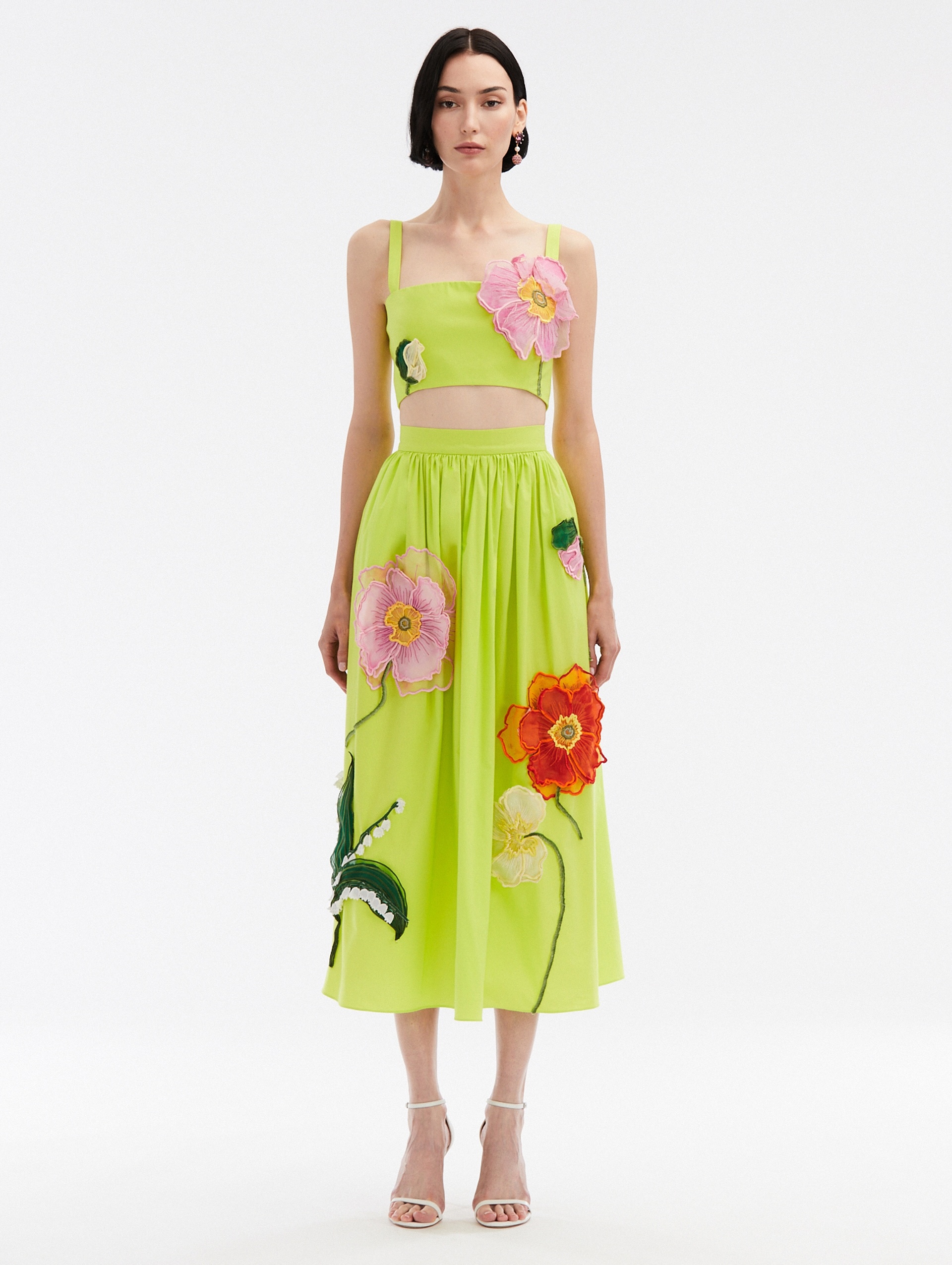 PAINTED POPPIES CROPPED TANK - 3