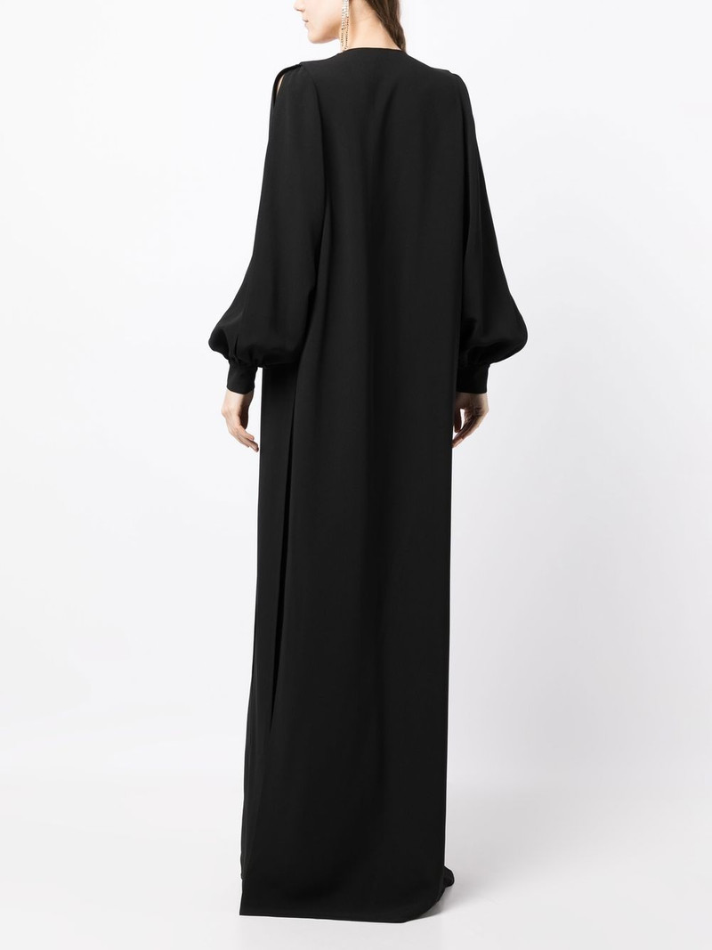 cape-detail sequined jumpsuit 4