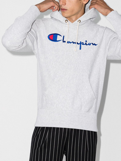 Champion script embroidered logo hoodie outlook