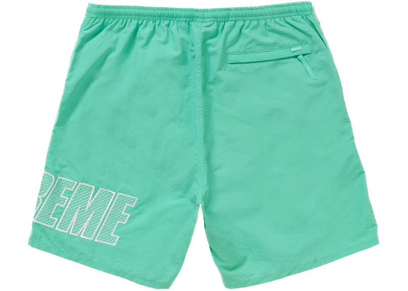 Supreme Supreme Logo Applique Water Short Mint outlook
