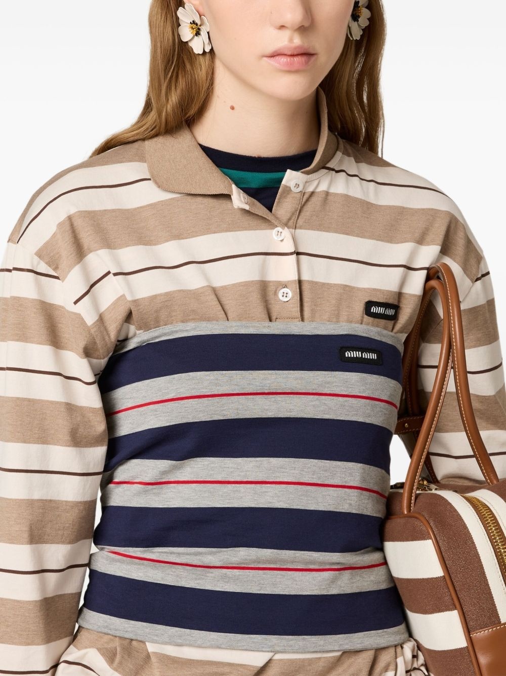striped polo shirt - 4