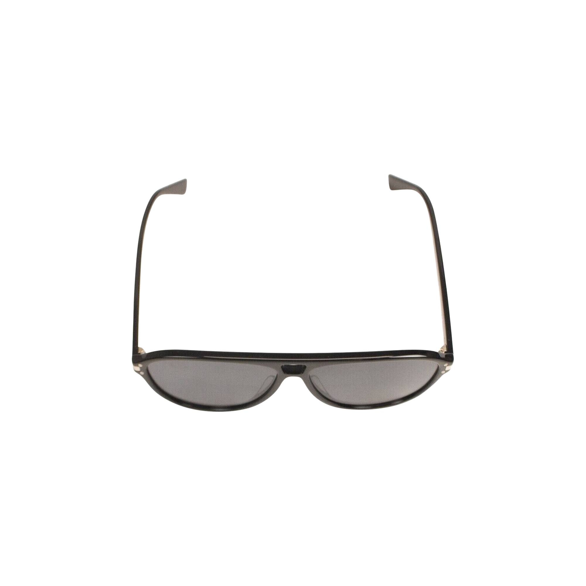 Amiri Aviator Logo Sunglasses 'Black' 2