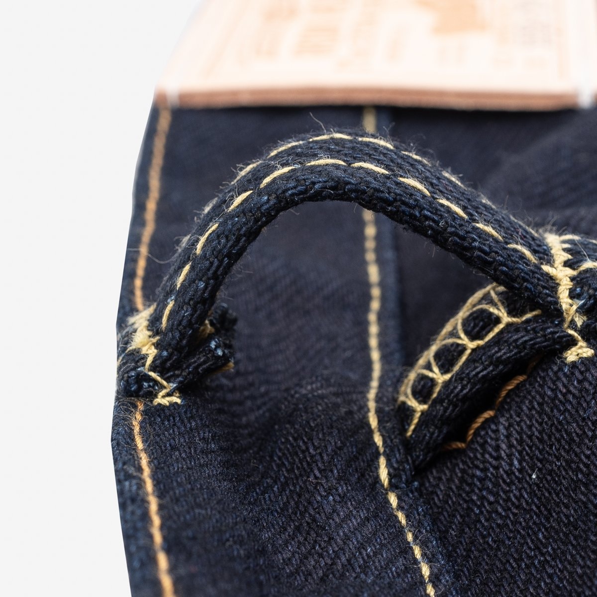 IH-555S-21ib 21oz Selvedge Denim Super Slim Cut Jeans - Indigo/Black - 15
