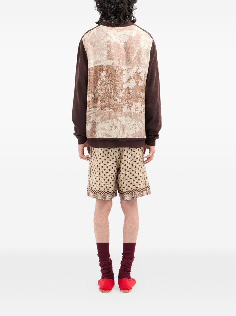 V-neck print cardigan 4