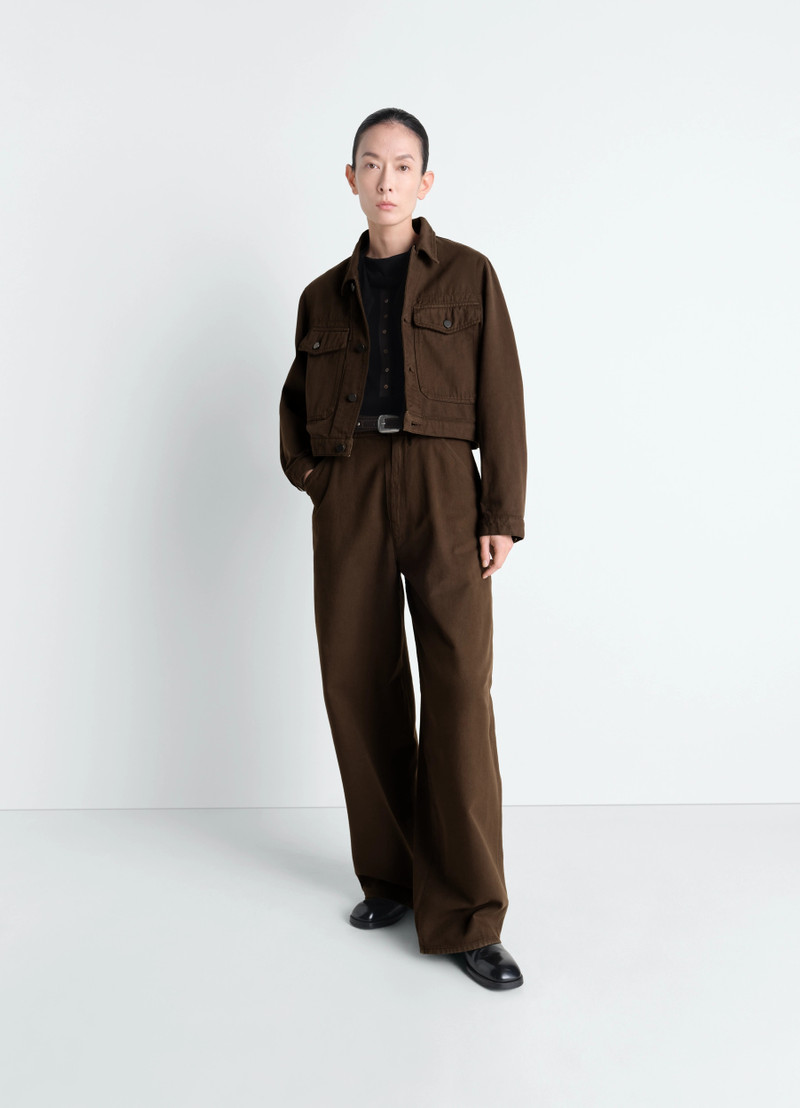 Lemaire LARGE PANTS IN DYED BROKEN TWILL outlook