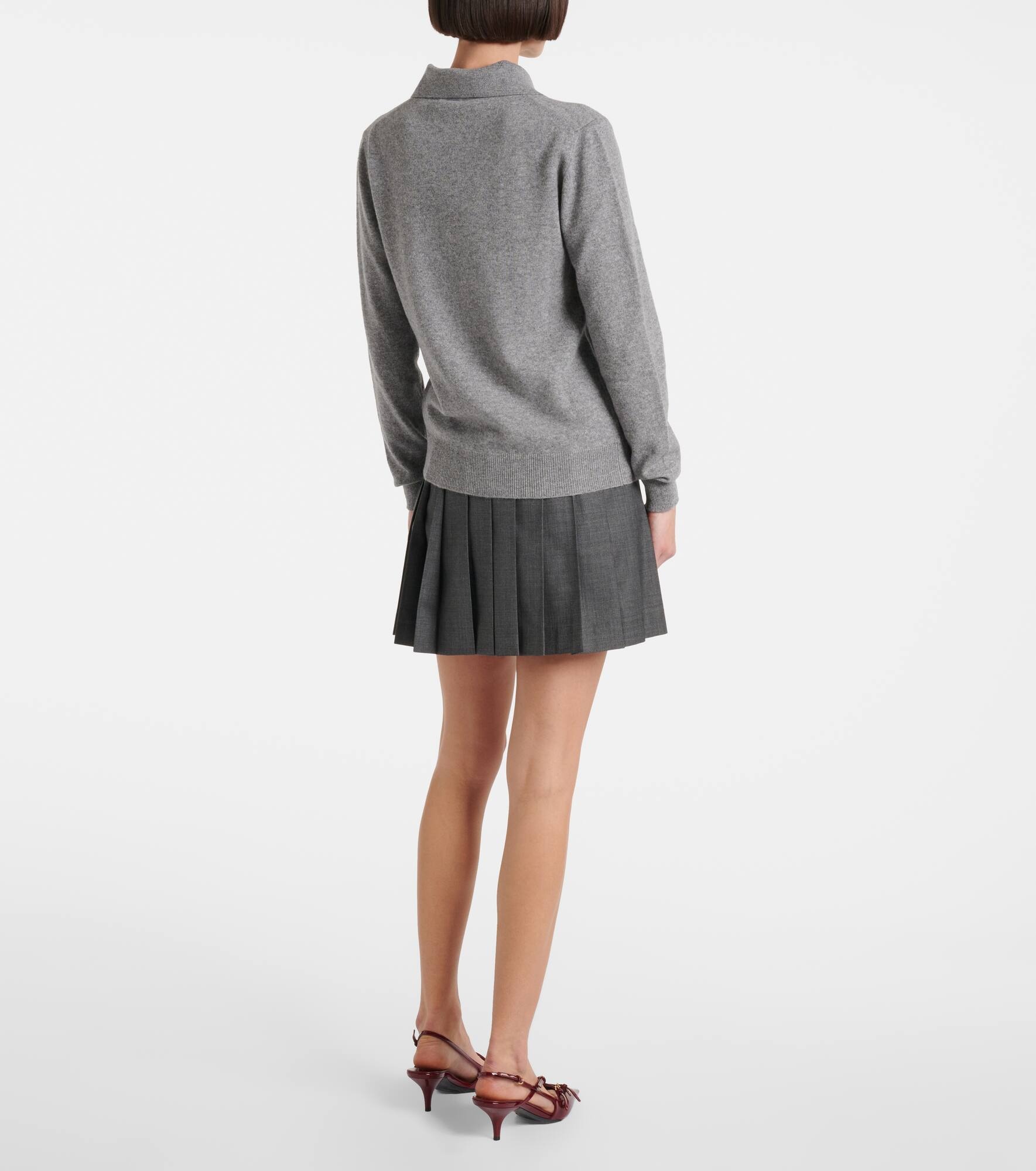Logo cashmere cardigan - 3