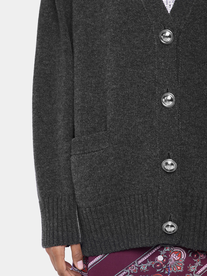 KNITTED CARDIGAN IN WOOL AND CASHMERE 5