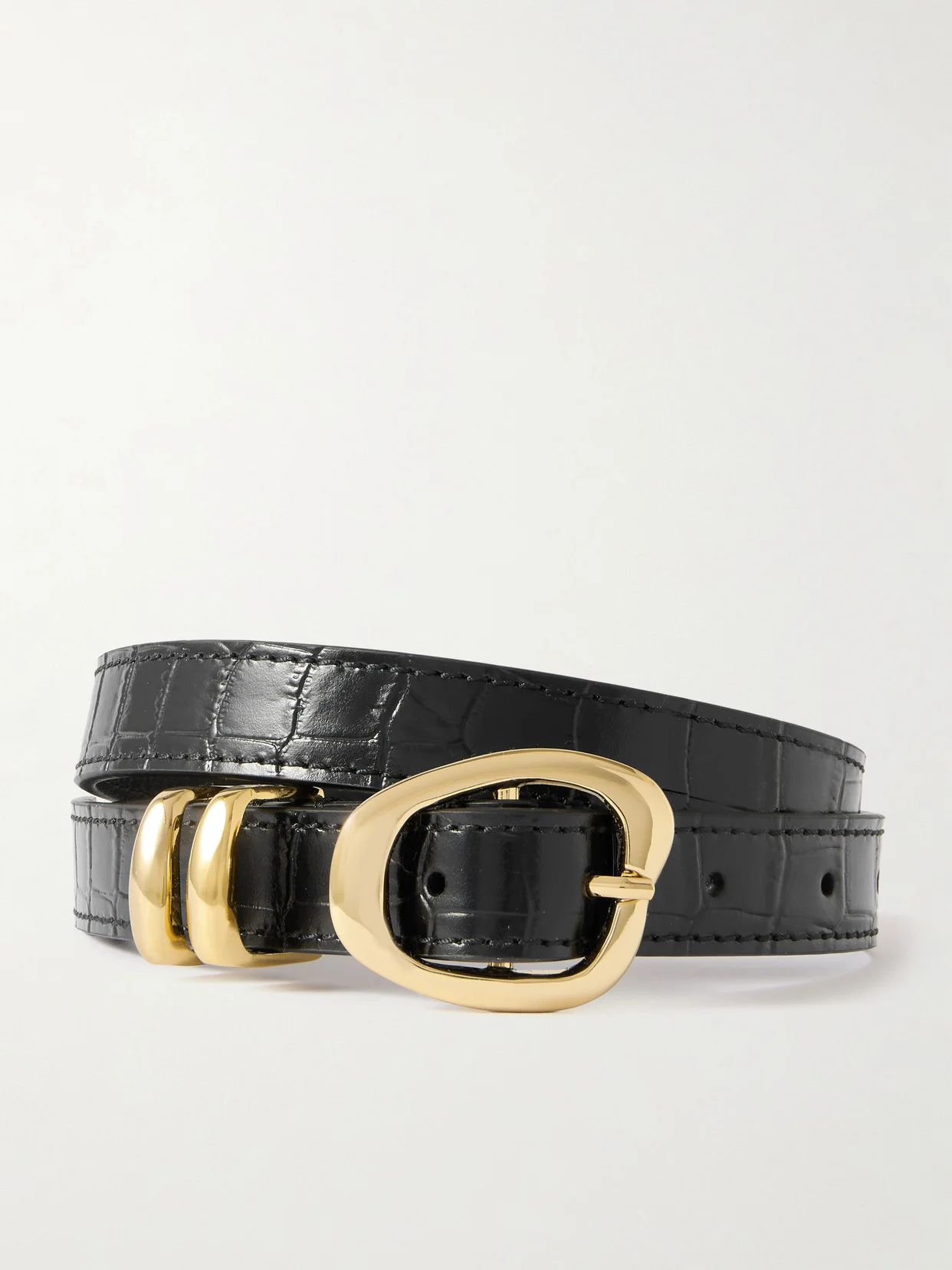 The Tugela Croc-effect Leather Belt - 1