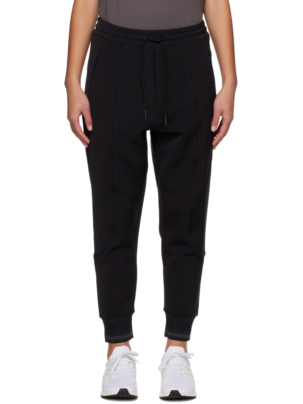 Black Relaxed-Fit Lounge Pants - 1