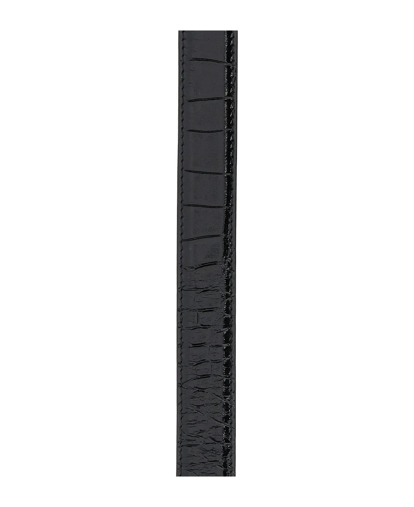 Black Leather Bb Belt - 3