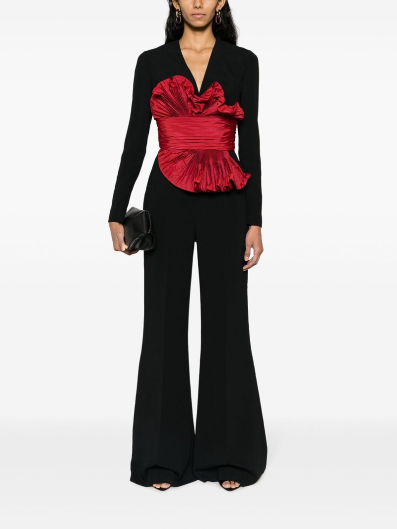 ELIE SAAB ruffle-detail flared jumpsuit outlook