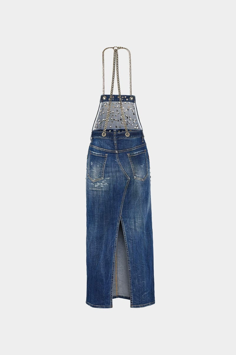 DSQUARED2 MICK STUDDED JEAN JUMPSUIT outlook
