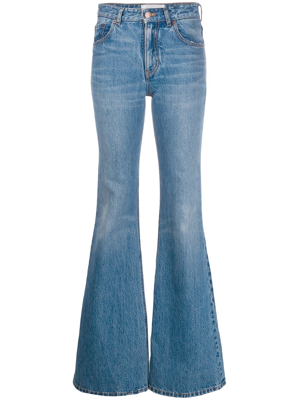 super high flared jeans - 1