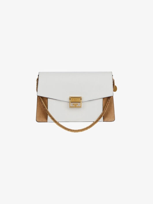 MEDIUM GV3 BAG IN GRAINED LEATHER AND SUEDE - 5