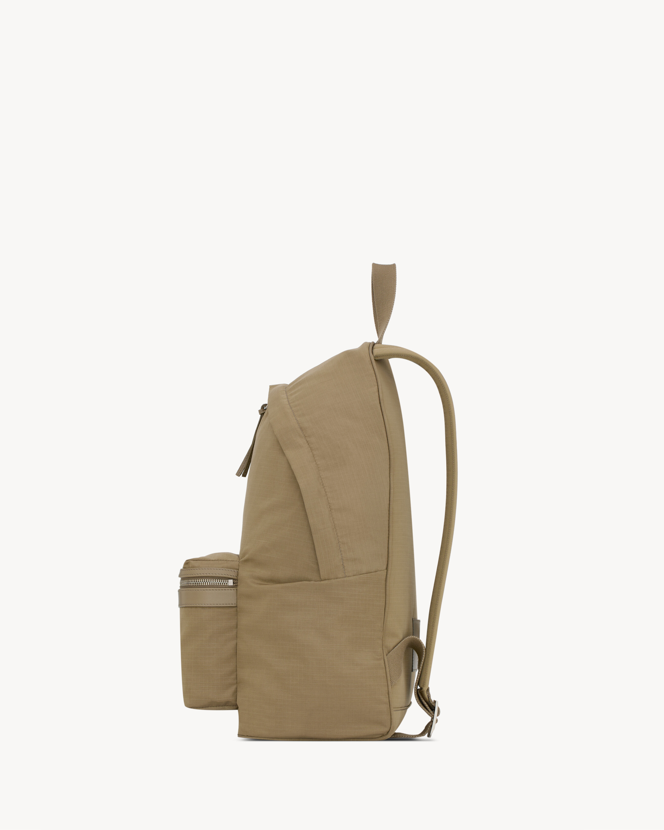 CITY BACKPACK IN NYLON RIPSTOP AND LEATHER - 3