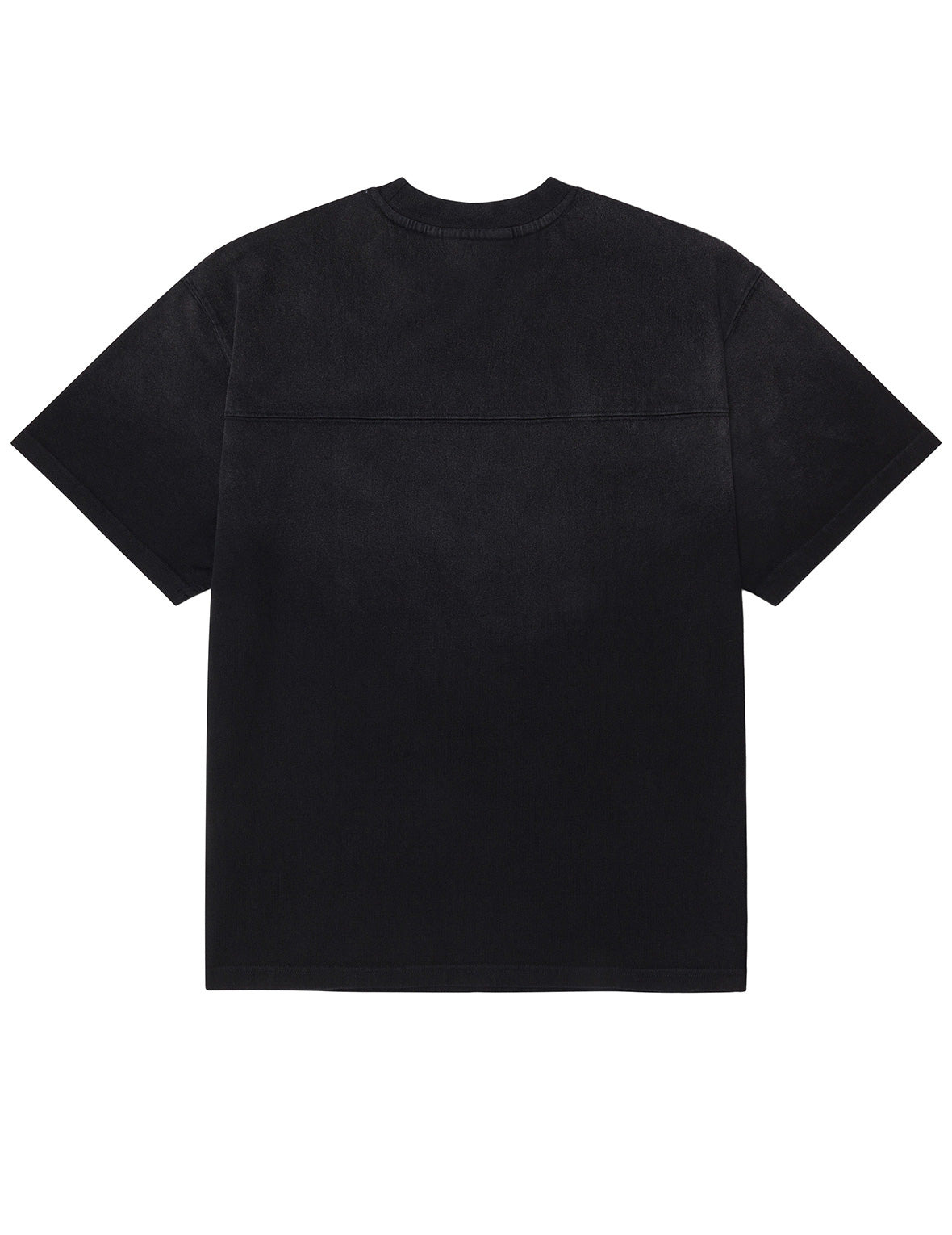 EVISUKURO Waffle Embroidery and Spray Dye Relax Fit T-shirt - 2