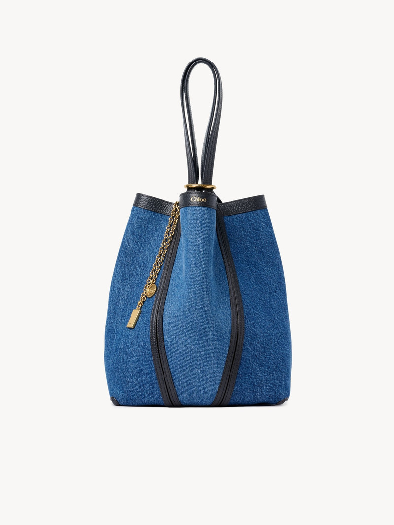 Chloé CHLOÉ SPIN TOTE BAG IN DENIM outlook