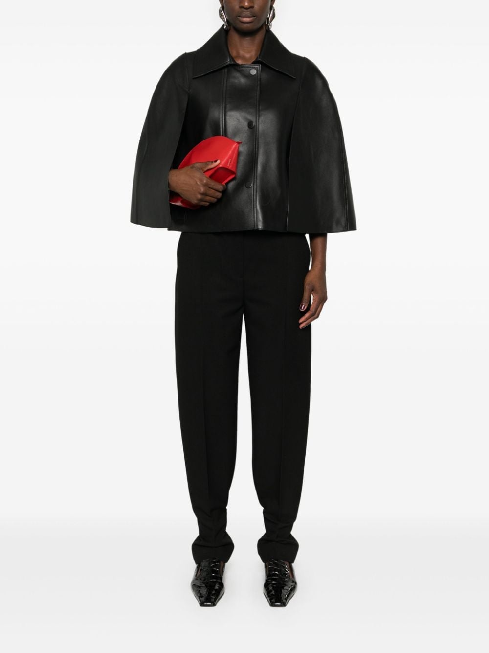 leather cape - 2