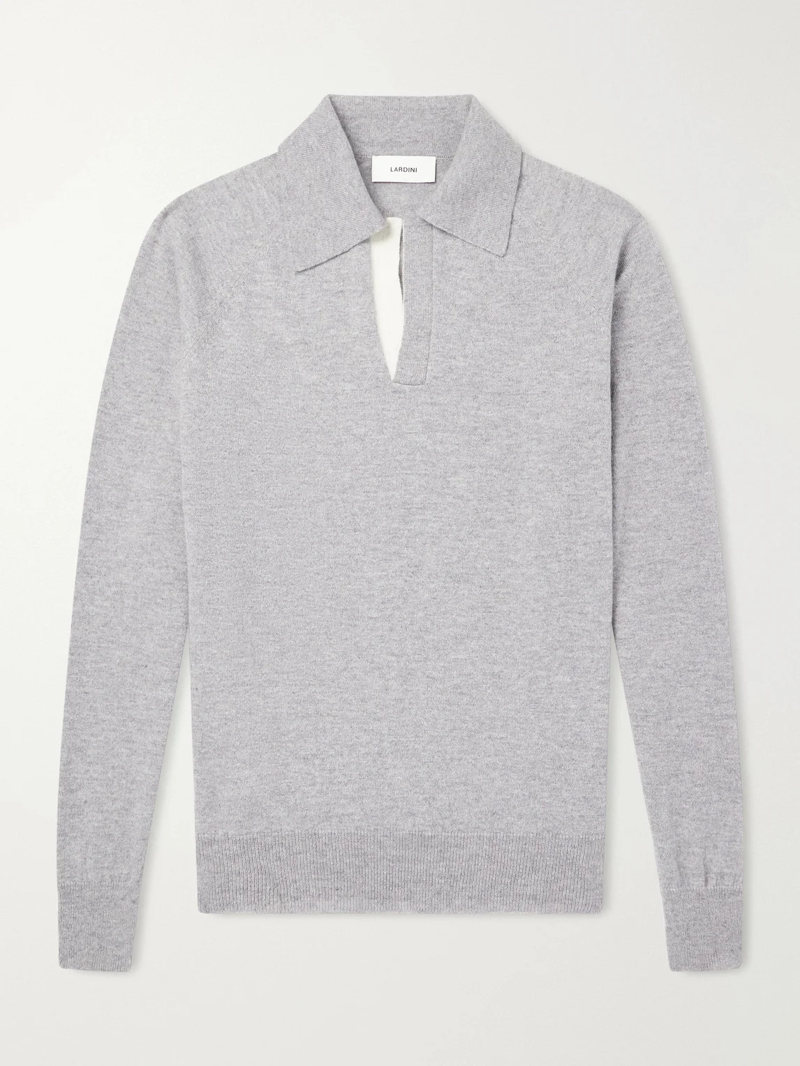 Wool and Cashmere-Blend Polo Shirt - 1
