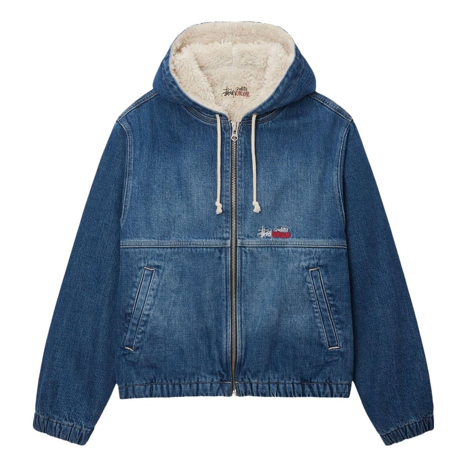 Stussy Denim Sherpa Work Jacket 'Blue' 115725 - 1