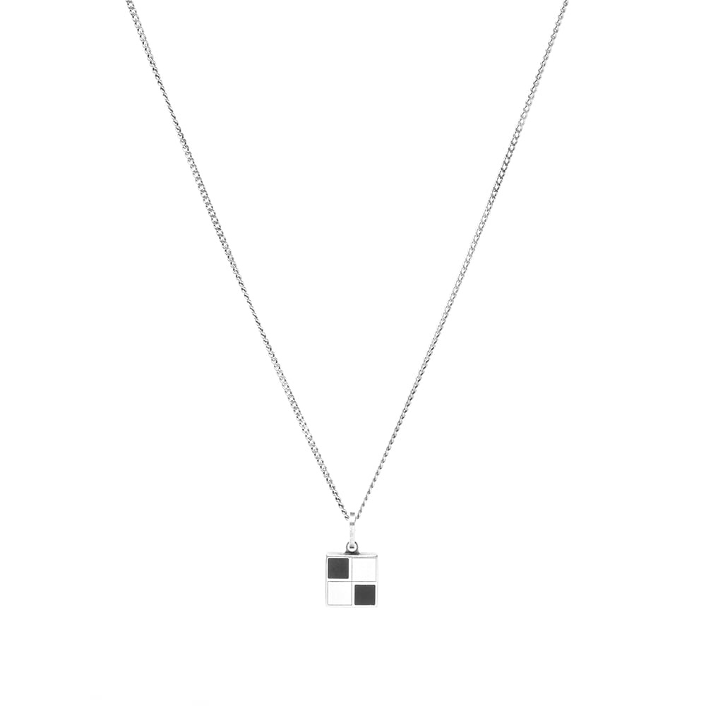 Saint Laurent Square Pendant Necklace - 1