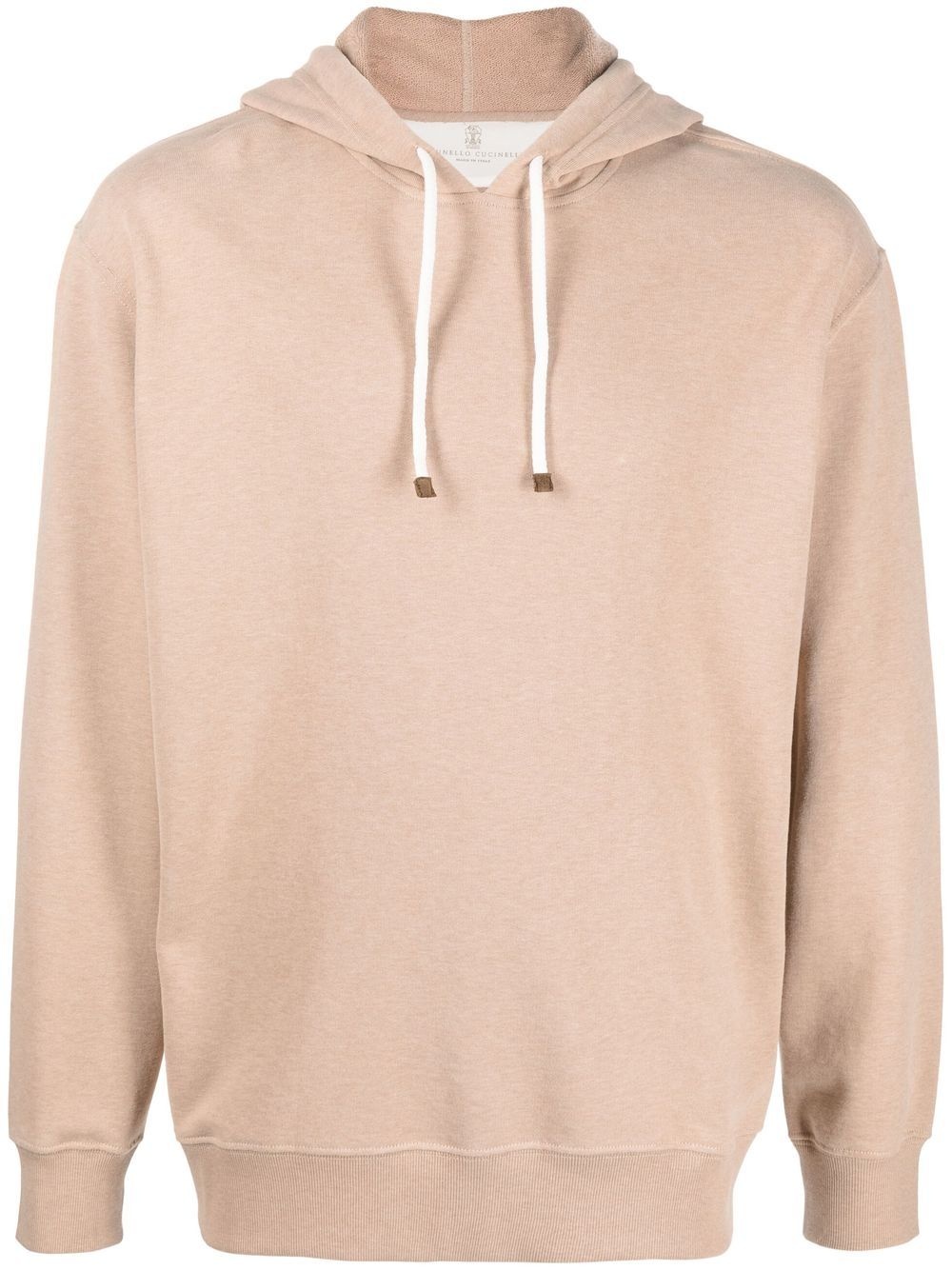 drawstring cotton hoodie - 1