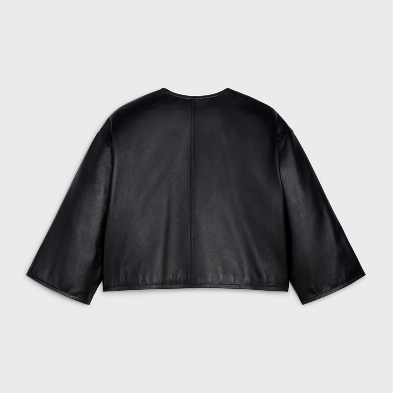 CELINE CROPPED JACKET WITH 3/4 SLEEVES IN LAMBSKIN outlook