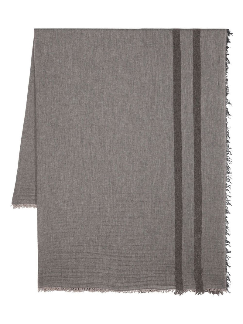 stripe-print knit scarf 1