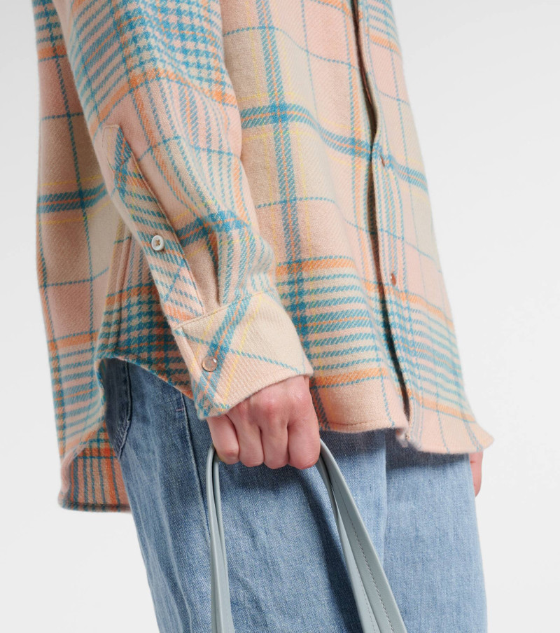 Lover plaid cashmere shirt 5