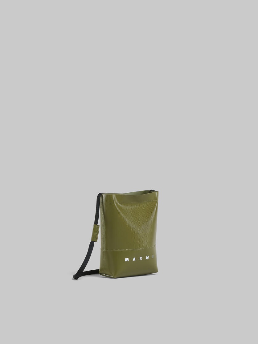 GREEN CROSSBODY BAG WITH SHOELACE STRAP - 6