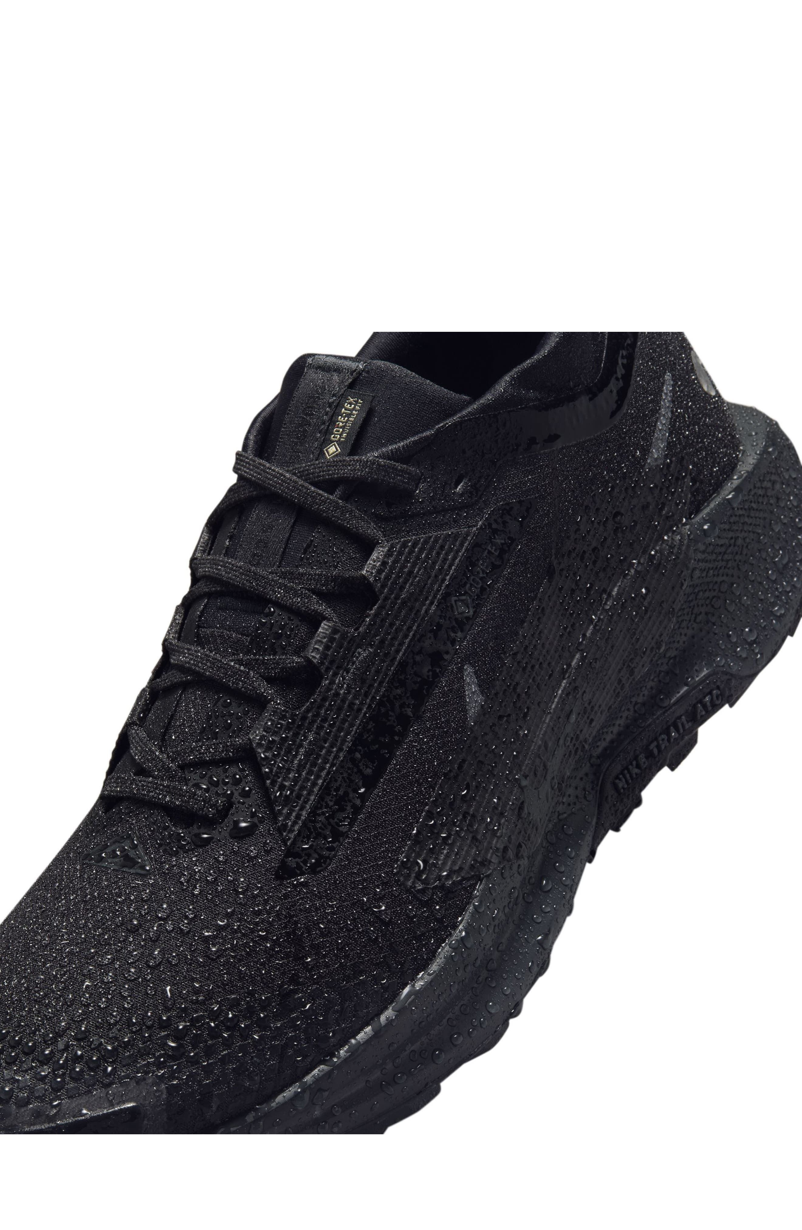 Nike Pegasus Trail 5 Gore-Tex® Waterproof Running Shoe in 002 Black/black at Nordstrom - 8